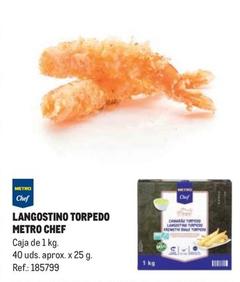 Oferta de Metro Chef - Langostino Torpedo en Makro