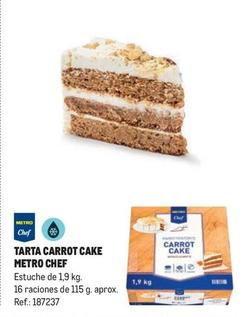 Oferta de Metro Chef - Tarta Carrot Cake en Makro