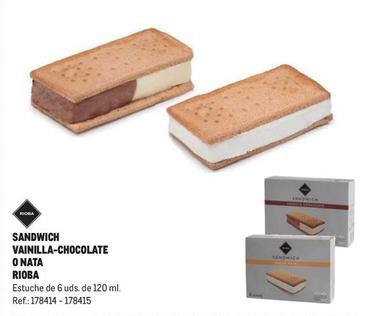 Oferta de Rioba - Sandwich Vainilla-Chocolate O Nata en Makro