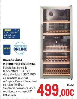 Oferta de Metro Professional - Cava De Vinos  por 499€ en Makro