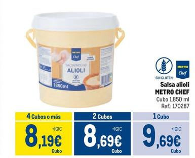 Oferta de Metro Chef - Salsa Alioli por 9,69€ en Makro