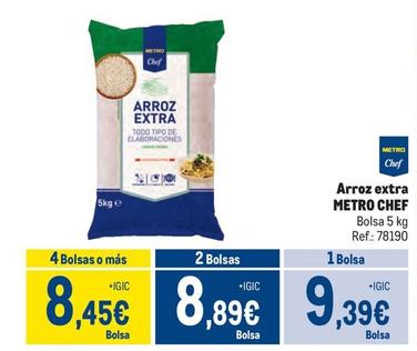 Oferta de Metro Chef - Arroz Extra por 9,39€ en Makro