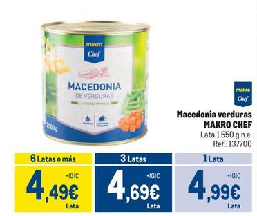Oferta de Makro Chef - Macedonia Verduras por 4,99€ en Makro