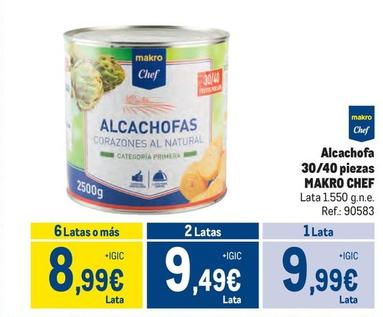 Oferta de Alcachofas por 9,99€ en Makro