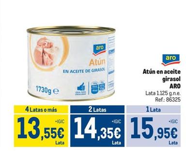 Oferta de Aro - Atún En Aceite Girasol por 15,95€ en Makro
