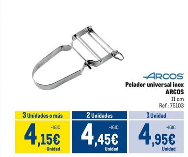 Oferta de Arcos - Pelador Universal Inox por 4,95€ en Makro