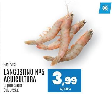 Oferta de Langostinos por 3,99€ en Makro