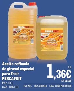 Oferta de Percafrit - Aceite Refinado De Girasol Especial Para Freír  por 1,36€ en Makro