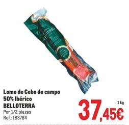 Oferta de Lomo ibérico de cebo por 37,45€ en Makro