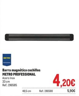 Oferta de Metro Professional - Barra Magnética Cuchillos por 4,2€ en Makro