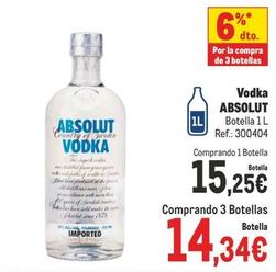 Oferta de Absolut - Vodka por 15,25€ en Makro