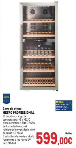 Oferta de Metro Professional - Cava De Vinos  por 599€ en Makro