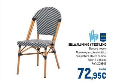 Oferta de Silla Aluminio Y Textileno por 72,95€ en Makro