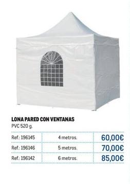 Oferta de Lona Pared Con Ventanas por 60€ en Makro