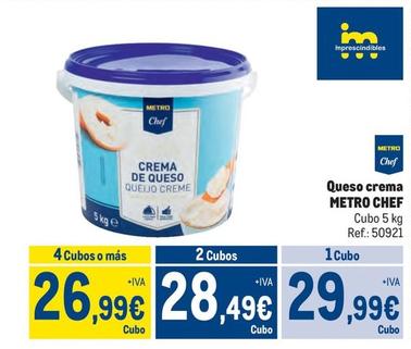 Oferta de Metro Chef - Queso Crema  por 29,99€ en Makro