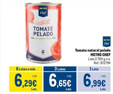 Oferta de Tomate natural por 6,99€ en Makro