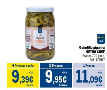 Oferta de Metro Chef - Guindilla Piparra por 11,09€ en Makro