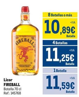 Oferta de Fireball - Licor  por 11,59€ en Makro