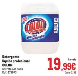 Oferta de Colon - Detergente Líquido Profesional por 19,99€ en Makro
