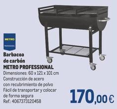 Oferta de Metro Professional - Barbacoa De Carbón por 170€ en Makro
