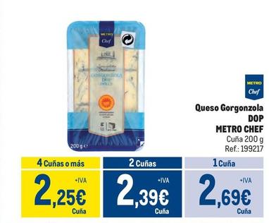 Oferta de Metro Chef - Queso Gorgonzola DOP por 2,69€ en Makro
