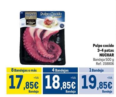 Oferta de Nuchar - Pulpo Cocido por 19,85€ en Makro