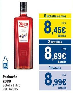 Oferta de Zoco - Pacharán por 8,99€ en Makro