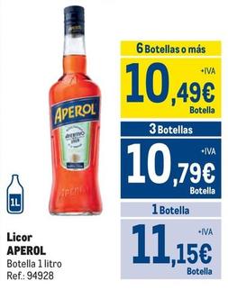 Oferta de Aperol - Licor por 11,15€ en Makro