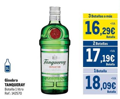 Oferta de Tanqueray - Ginebra por 18,09€ en Makro
