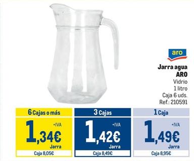 Oferta de Aro - Jarra Agua por 1,49€ en Makro