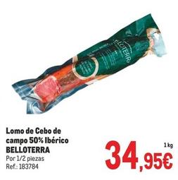 Oferta de Belloterra - Lomo De Cebo De Campo 50% Ibérico por 34,95€ en Makro