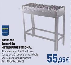 Oferta de Metro Professional - Barbacoa De Carbón  por 55,95€ en Makro