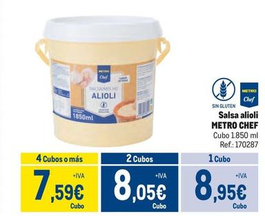 Oferta de Metro Chef - Salsa Alioli por 8,95€ en Makro