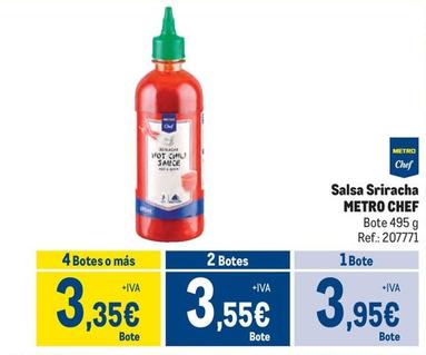 Oferta de Metro Chef - Salsa Sriracha por 3,95€ en Makro