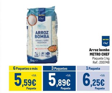 Oferta de Metro Chef - Arroz Bomba por 6,25€ en Makro