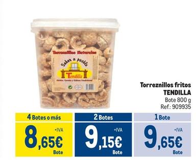 Oferta de Tendilla - Torreznillos Fritos por 9,65€ en Makro