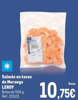 Oferta de  Leroy - Salmón En Tacos De Noruega por 10,75€ en Makro