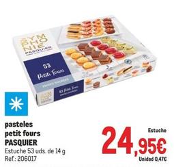 Oferta de Pasquier - Pasteles Petit Fours por 24,95€ en Makro