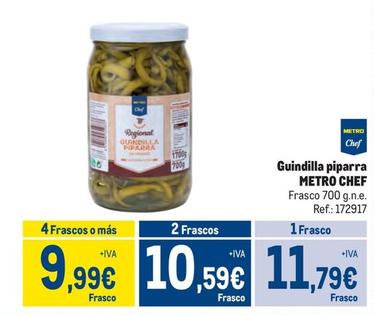 Oferta de Metro Chef - Guindilla Piparra por 11,79€ en Makro