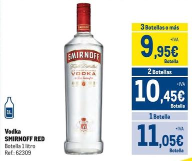 Oferta de Smirnoff - Red Vodka por 11,05€ en Makro