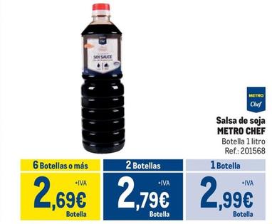 Oferta de Metro Chef - Salsa De Soja  por 2,99€ en Makro