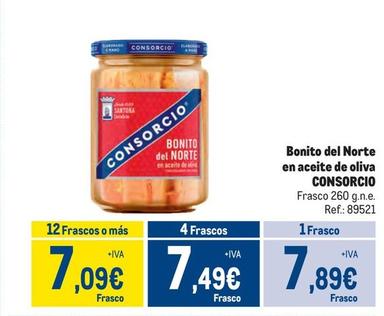 Oferta de Consorcio - Bonito Del Norte En Aceite De Oliva por 7,89€ en Makro