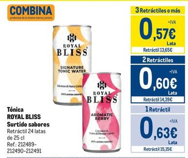 Oferta de Royal Bliss - Tonica por 0,63€ en Makro