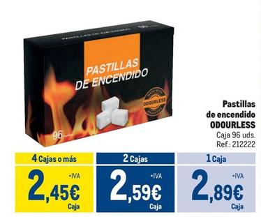Oferta de Odourless - Pastillas De Encendido  por 2,89€ en Makro
