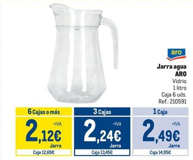 Oferta de Aro - Jarra Agua por 2,49€ en Makro