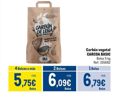 Oferta de Carcoa - Basic Carbón Vegetal  por 6,79€ en Makro
