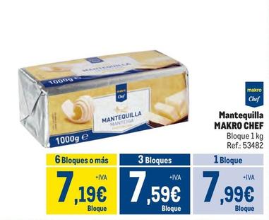 Oferta de Makro Chef - Mantequilla por 7,99€ en Makro