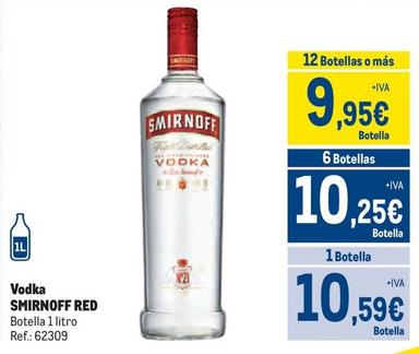 Oferta de Smirnoff - Vodka Red por 10,59€ en Makro