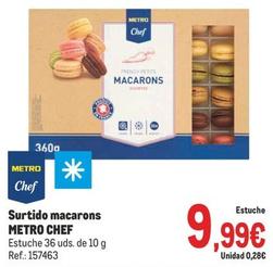 Oferta de Metro Chef - Surtido Macarons por 9,99€ en Makro