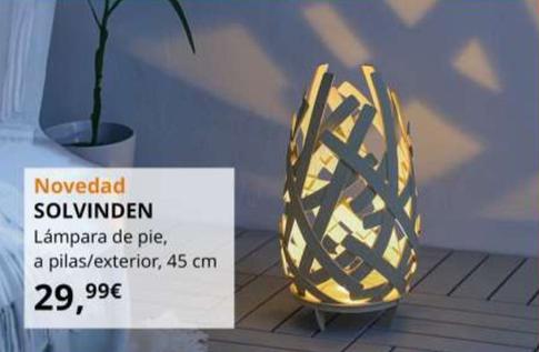 Oferta de Solvinden Lámpara De Pie por 29,99€ en IKEA